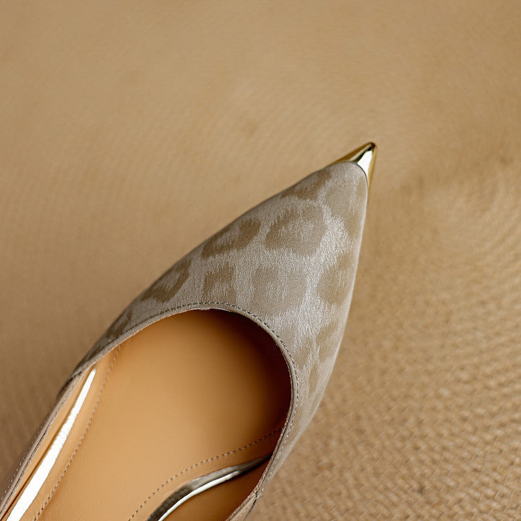 Clair | Leopard Accent Heels