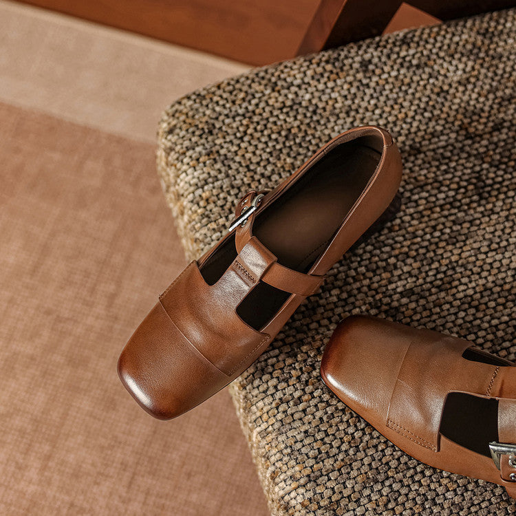 Veyra | T-Strap Block Heels