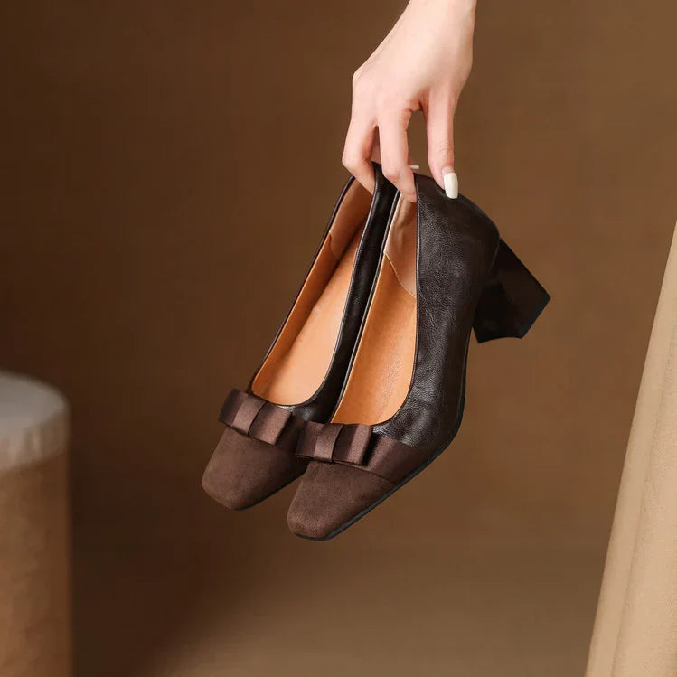 Catlin | Bow Detail Block Heels