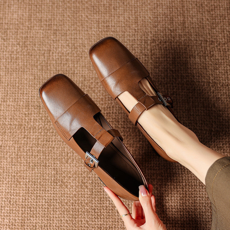 Veyra | T-Strap Block Heels