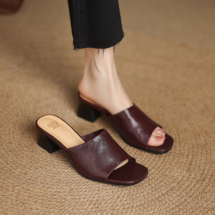 Avena – Elegant Open-Toe Mules