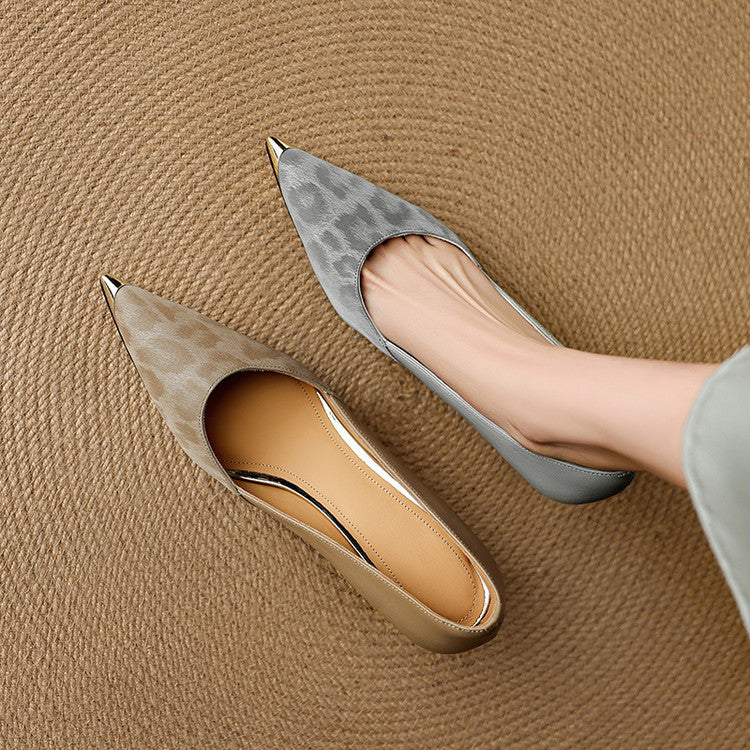 Clair | Leopard Accent Heels