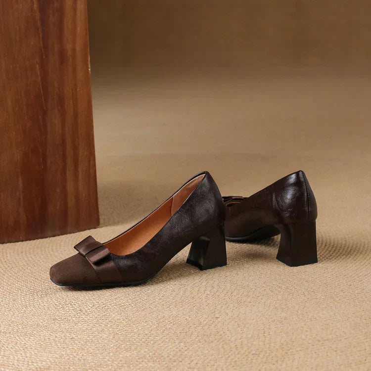 Catlin | Bow Detail Block Heels