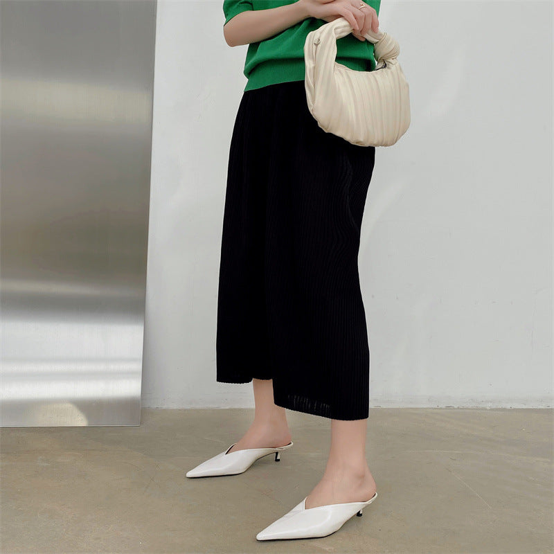 Solace – Polished Pointed Mules