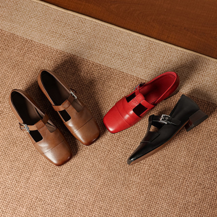 Veyra | T-Strap Block Heels