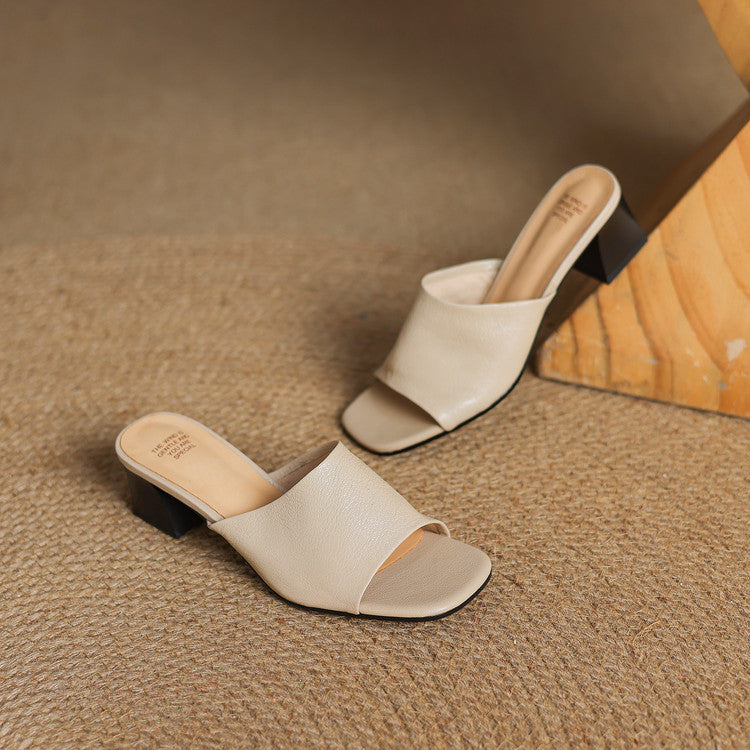 Avena – Elegant Open-Toe Mules
