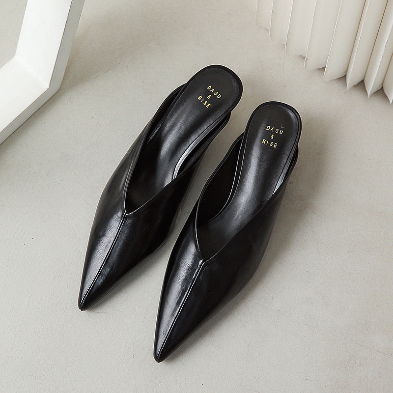 Solace – Polished Pointed Mules