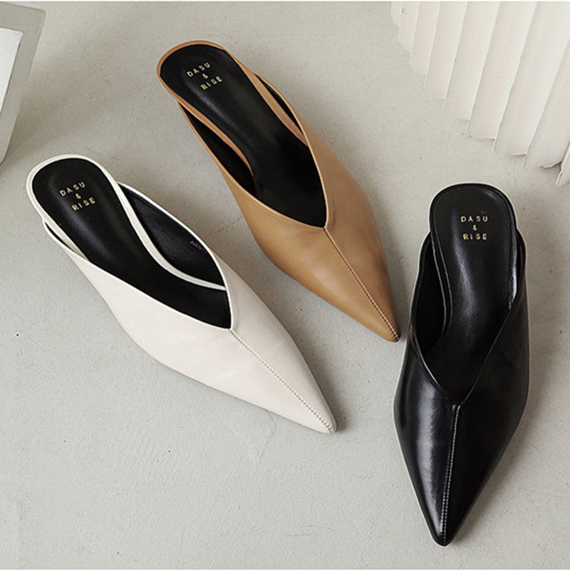 Solace – Polished Pointed Mules