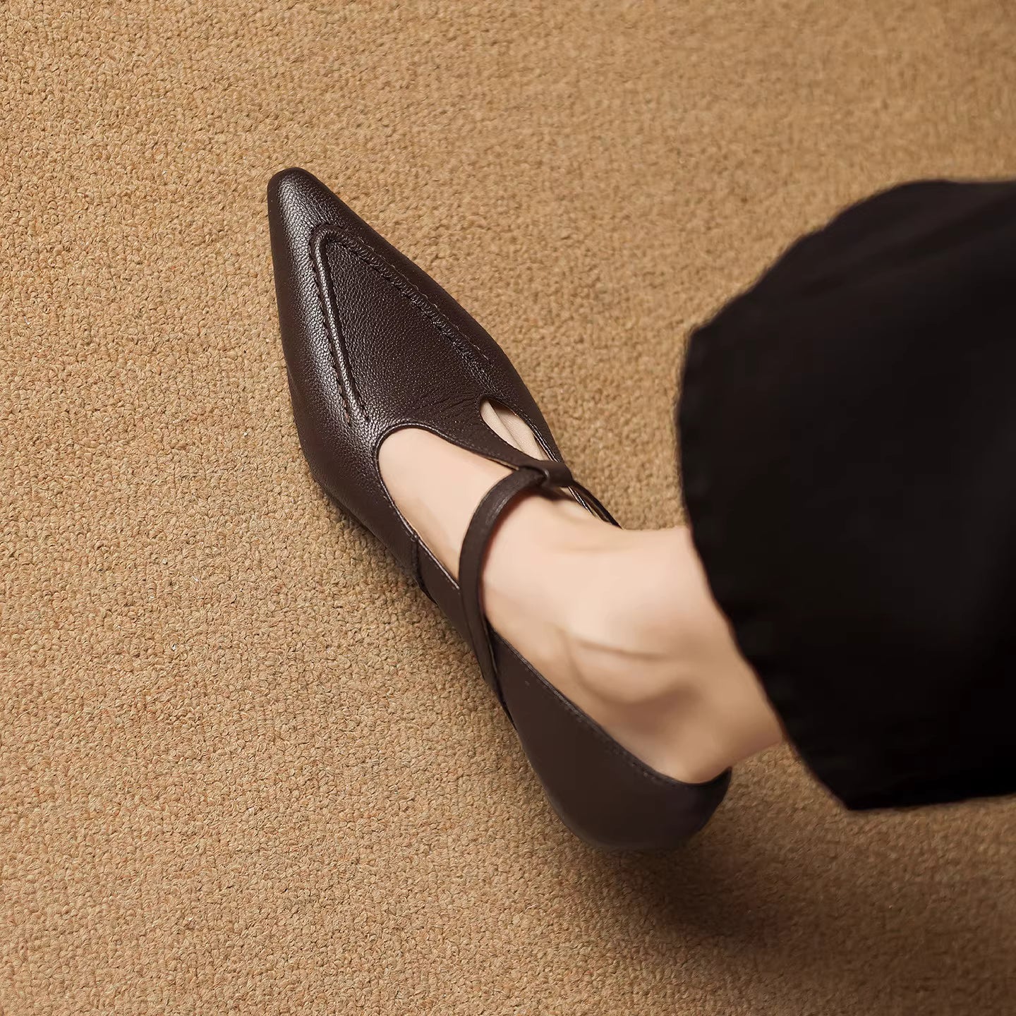 Tirea | T-Strap Kitten Heels