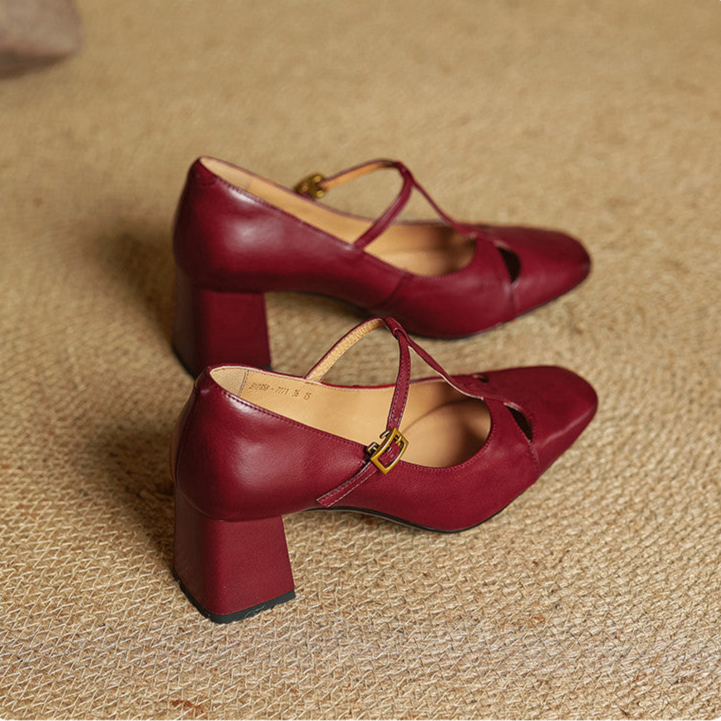 Alysa | T-Strap Block Heels