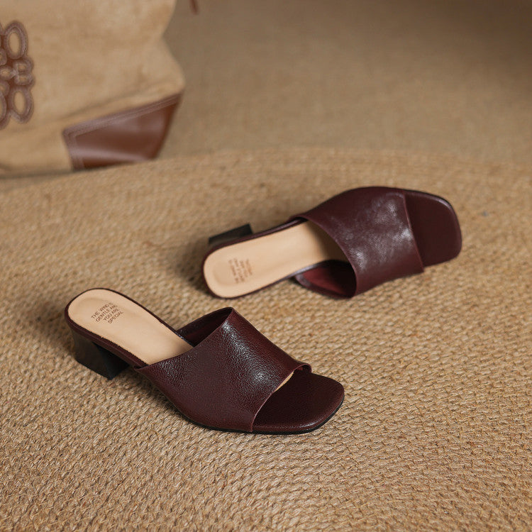 Avena – Elegant Open-Toe Mules