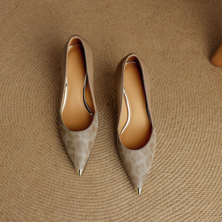 Clair | Leopard Accent Heels