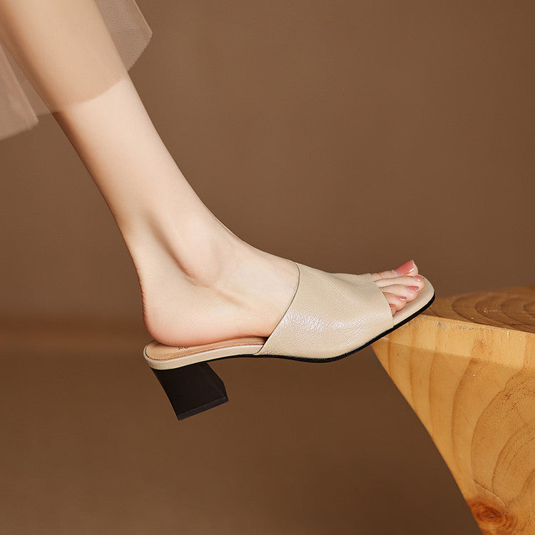 Avena – Elegant Open-Toe Mules