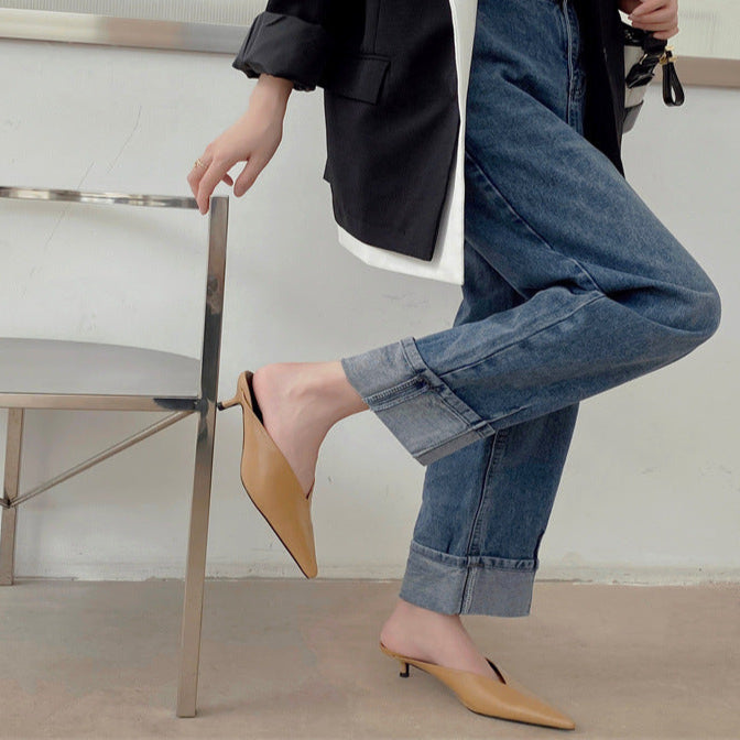 Solace – Polished Pointed Mules