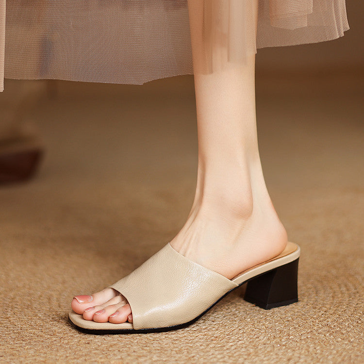 Avena – Elegant Open-Toe Mules