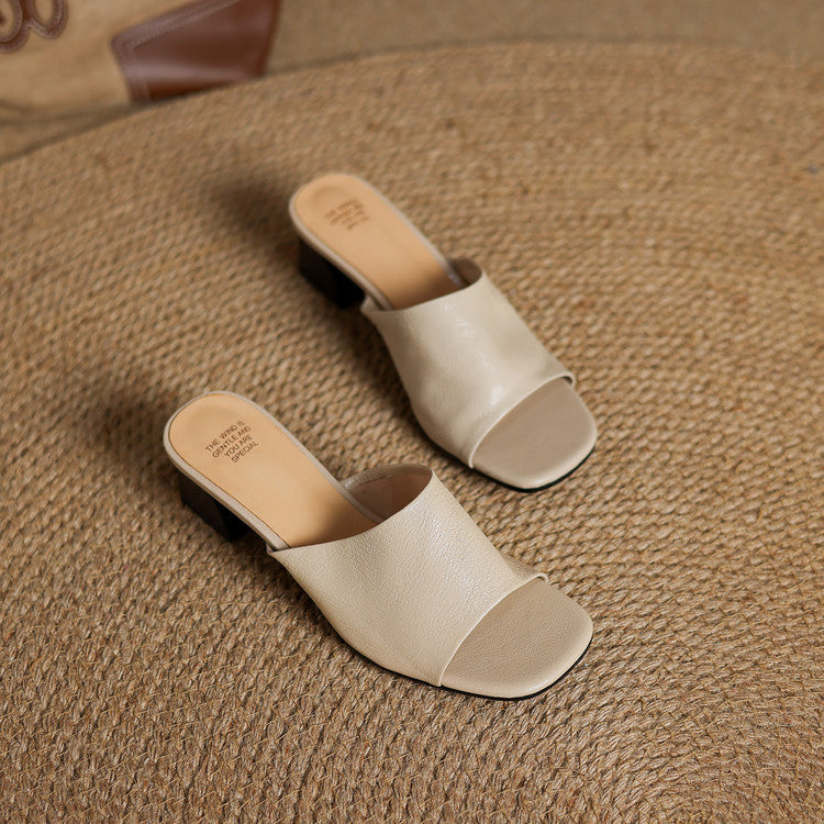 Avena – Elegant Open-Toe Mules