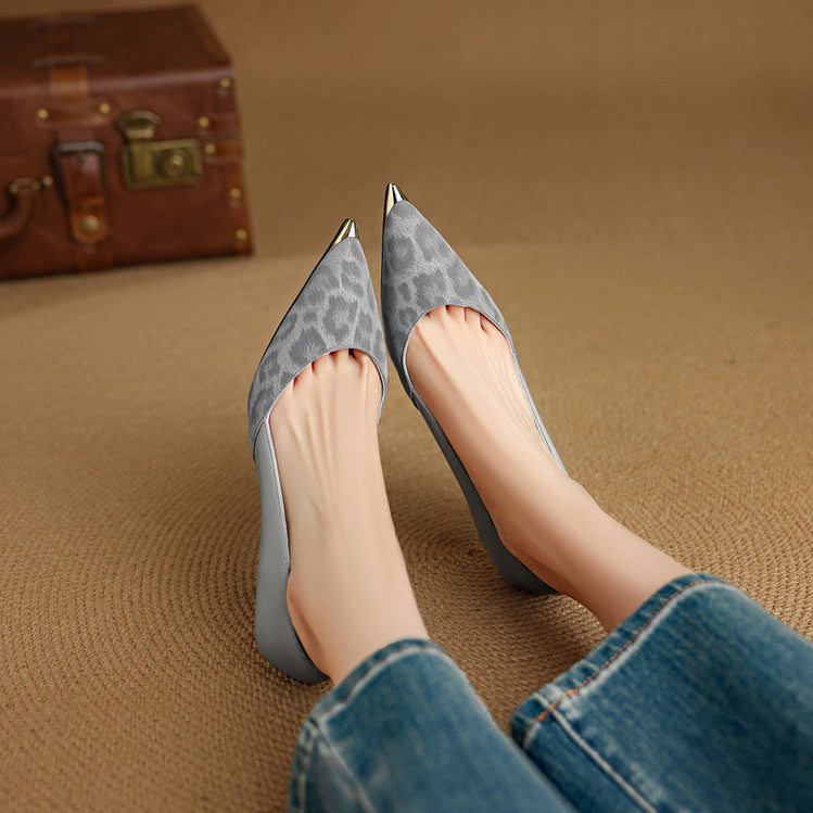 Clair | Leopard Accent Heels