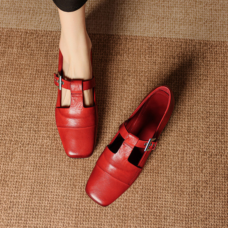 Veyra | T-Strap Block Heels