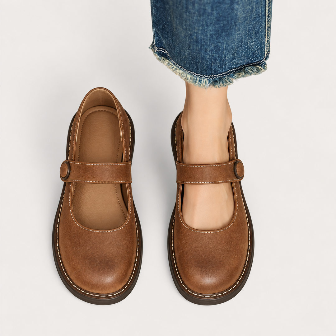 Mavis Orthopaedic Cushioned Mary Jane Shoes