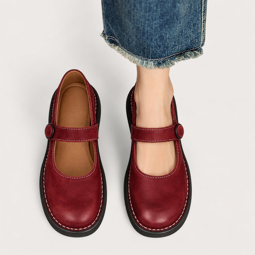Mavis Orthopaedic Cushioned Mary Jane Shoes