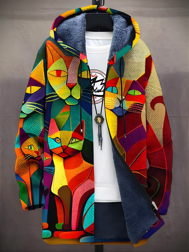 Remi™ - Luxurious Art-Inspired Zip-Up Hoodie