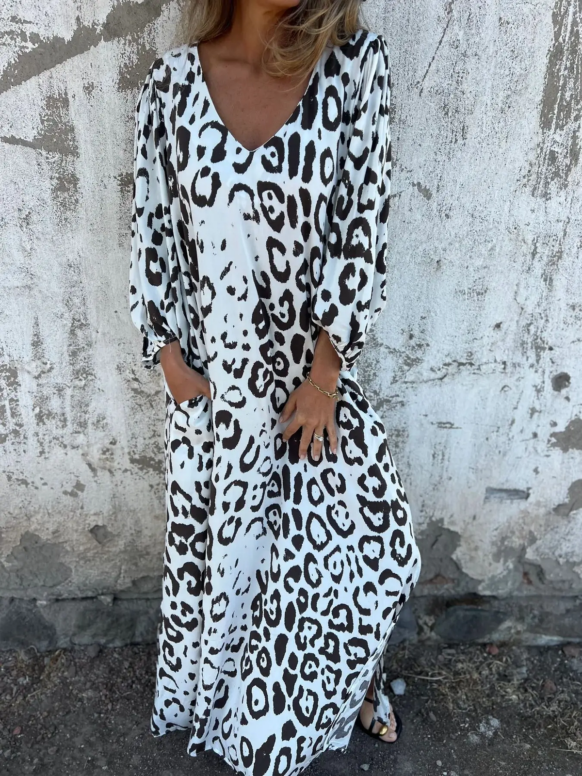 Savannah | Summer dress with leopard print