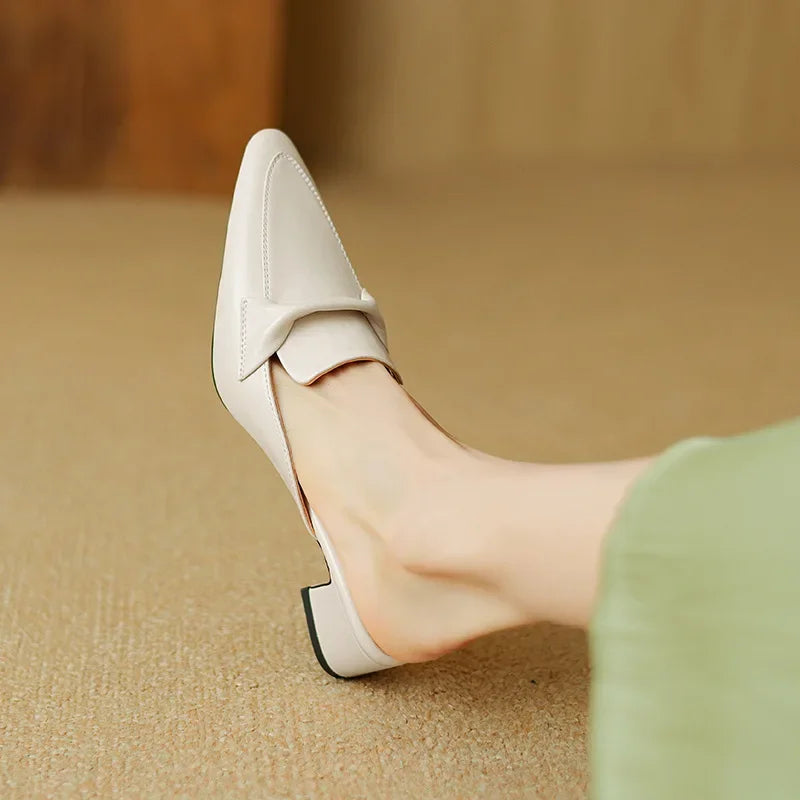 Alaya – Modern Heeled Mules