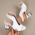 Lucienne | Women's Woven Peep-Toe Slingback Heels