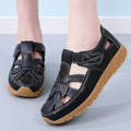 Ailsa | Women's Orthopaedic Closed-Toe Leather Flat Sandals