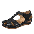 Vonnie | Women's Orthopaedic Closed-Toe Embroidered Wedge Sandals