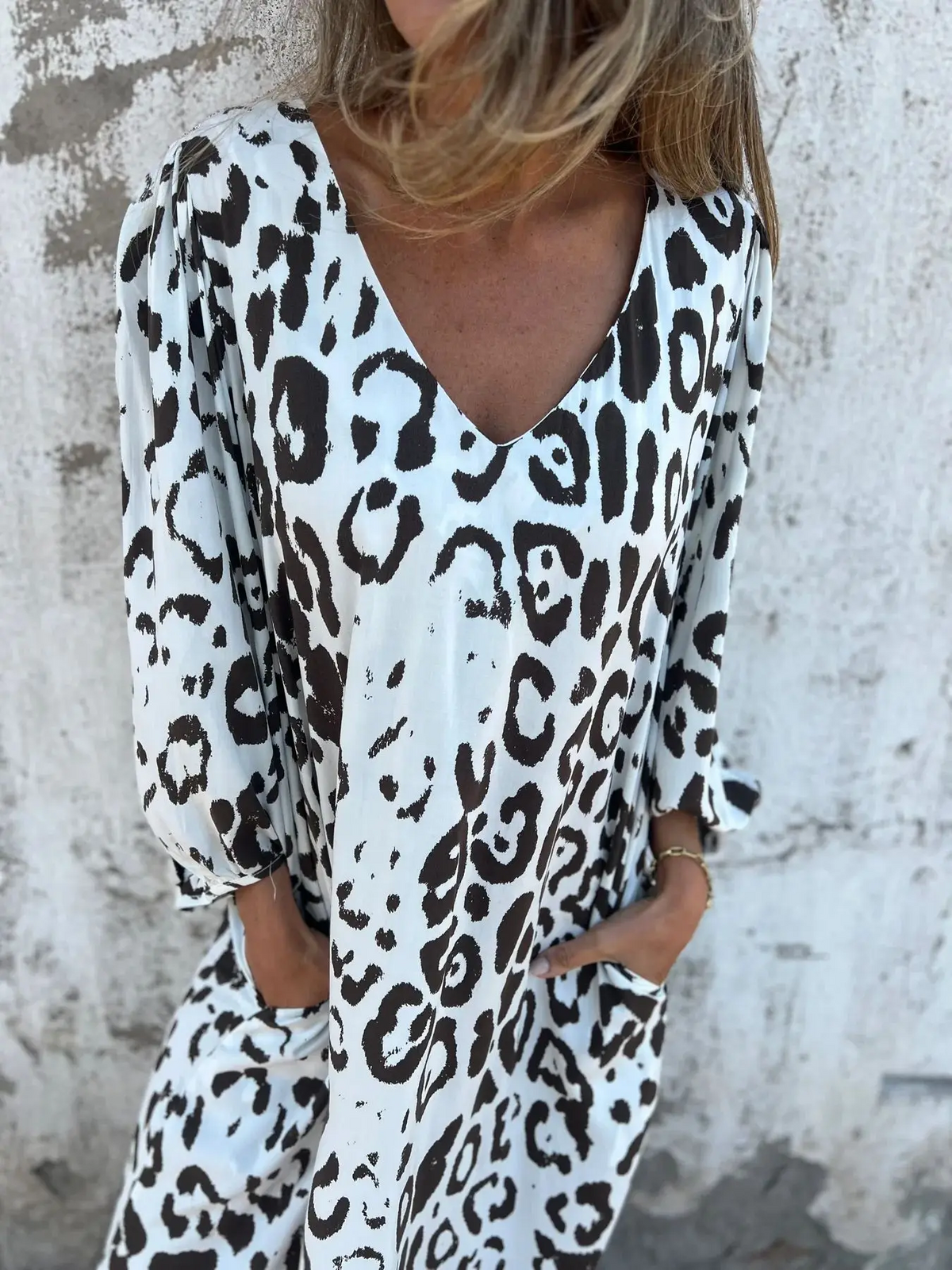 Savannah | Summer dress with leopard print