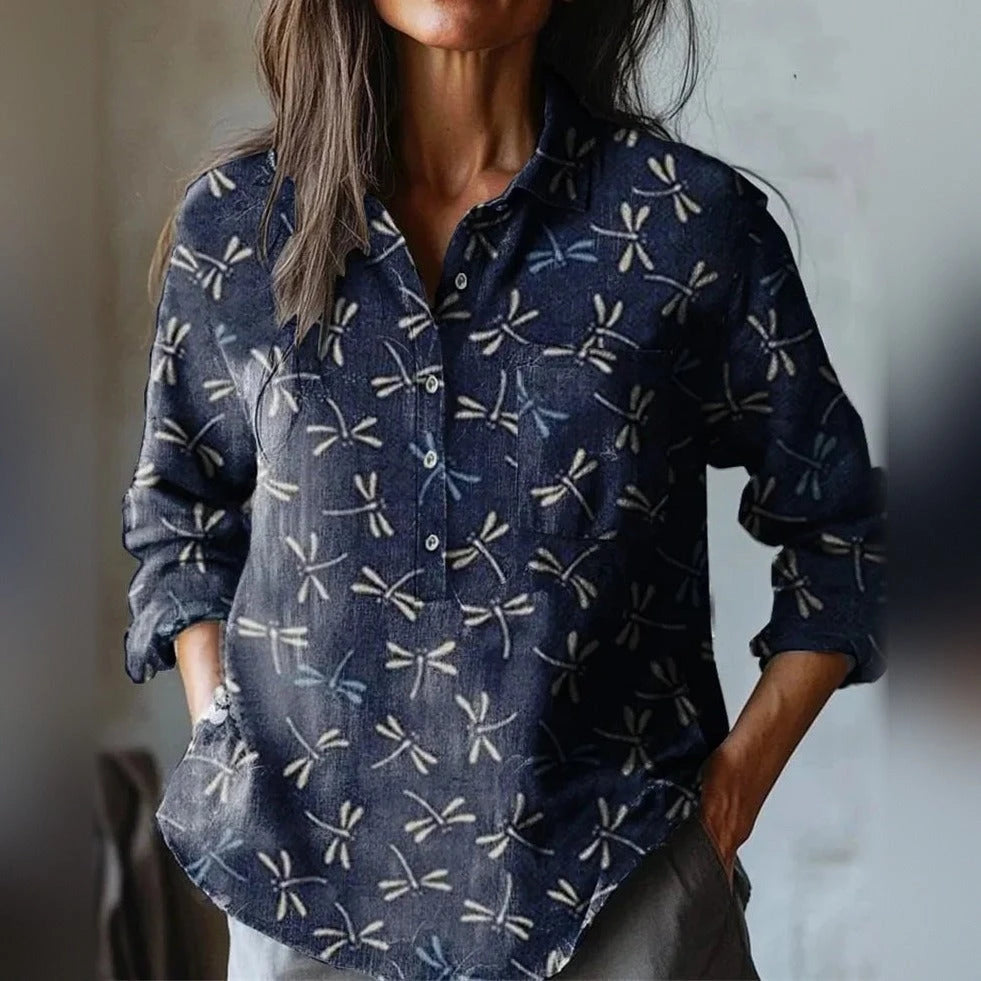Xanthe in Navy Dragonfly