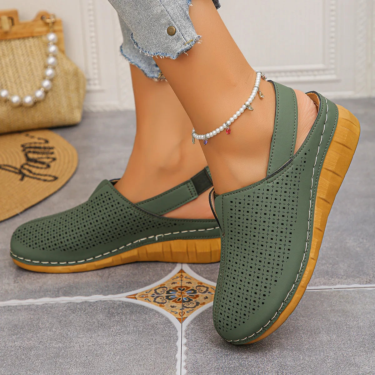 Dorothea in Army Green