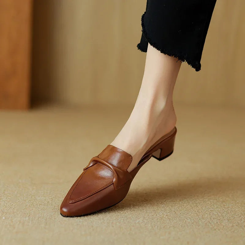 Alaya – Modern Heeled Mules