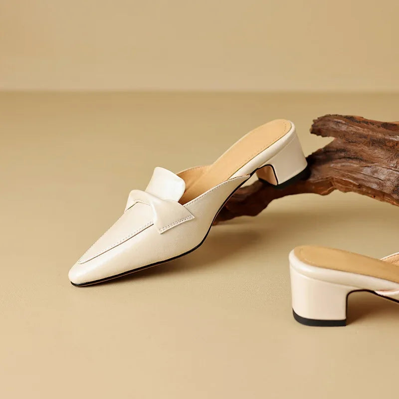 Alaya – Modern Heeled Mules