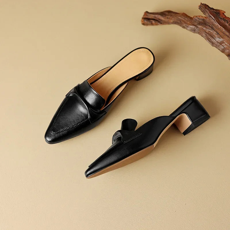 Alaya – Modern Heeled Mules