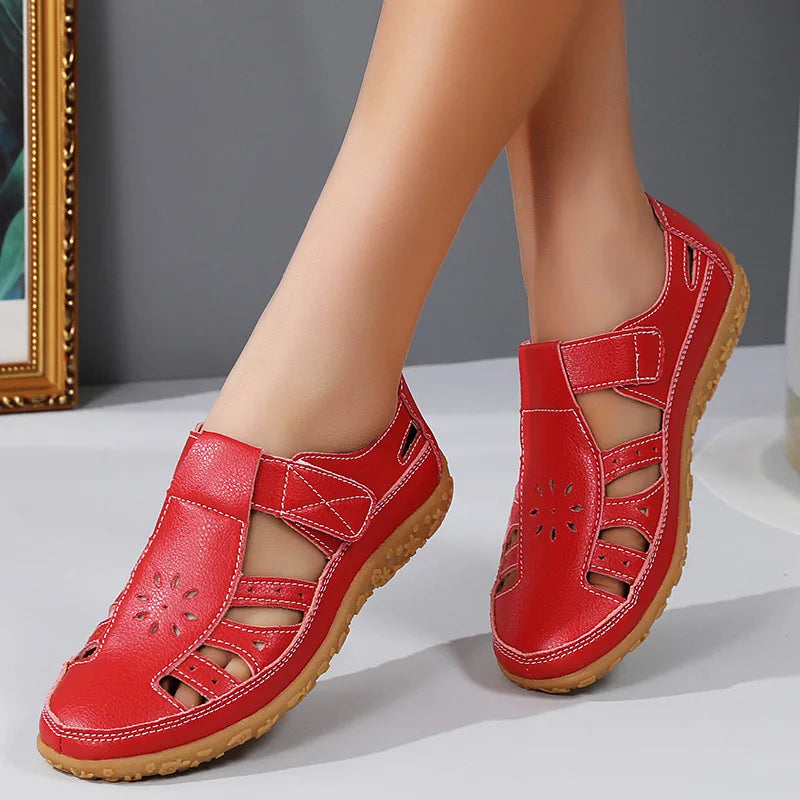 Maude Orthopaedic Closed-Toe Cut-Out Walking Sandals