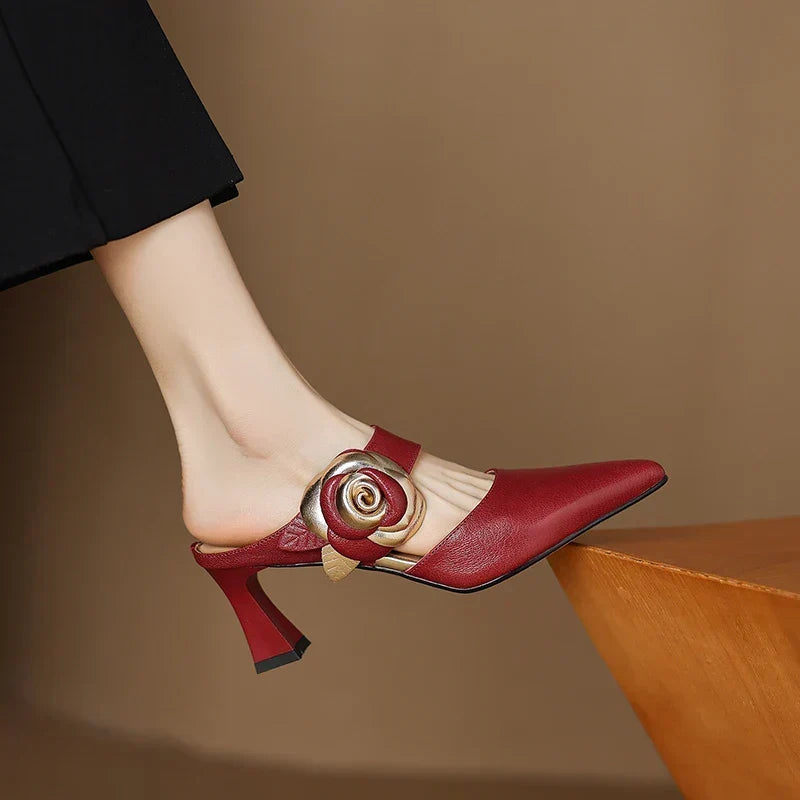 Garnet – Romantic Statement Mules