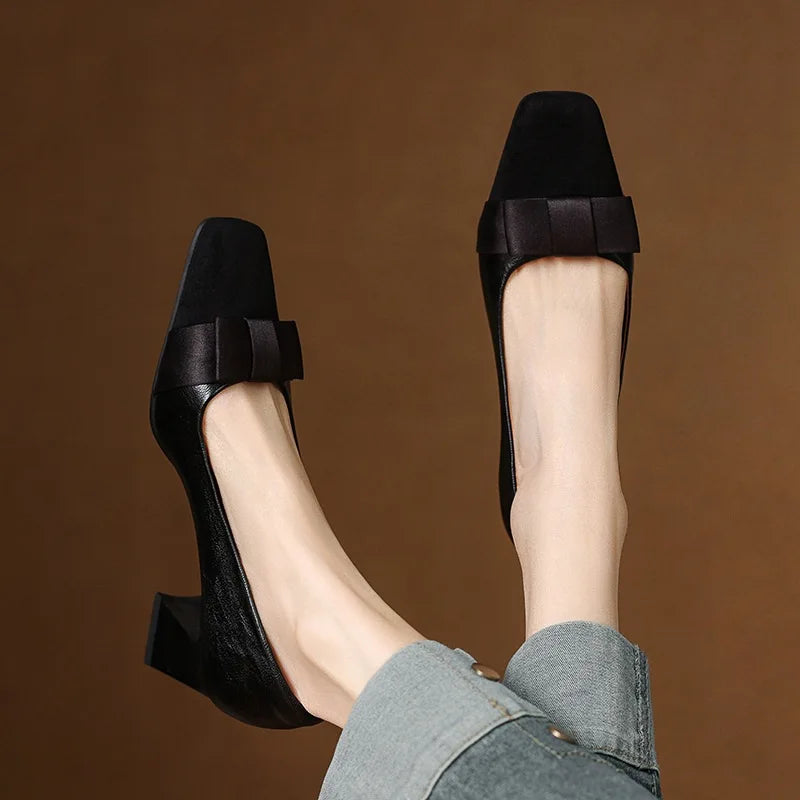 Catlin | Bow Detail Block Heels