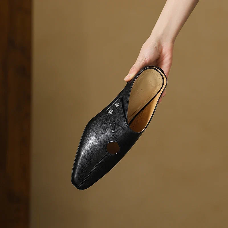 Olga | Sculpted Heel Mules