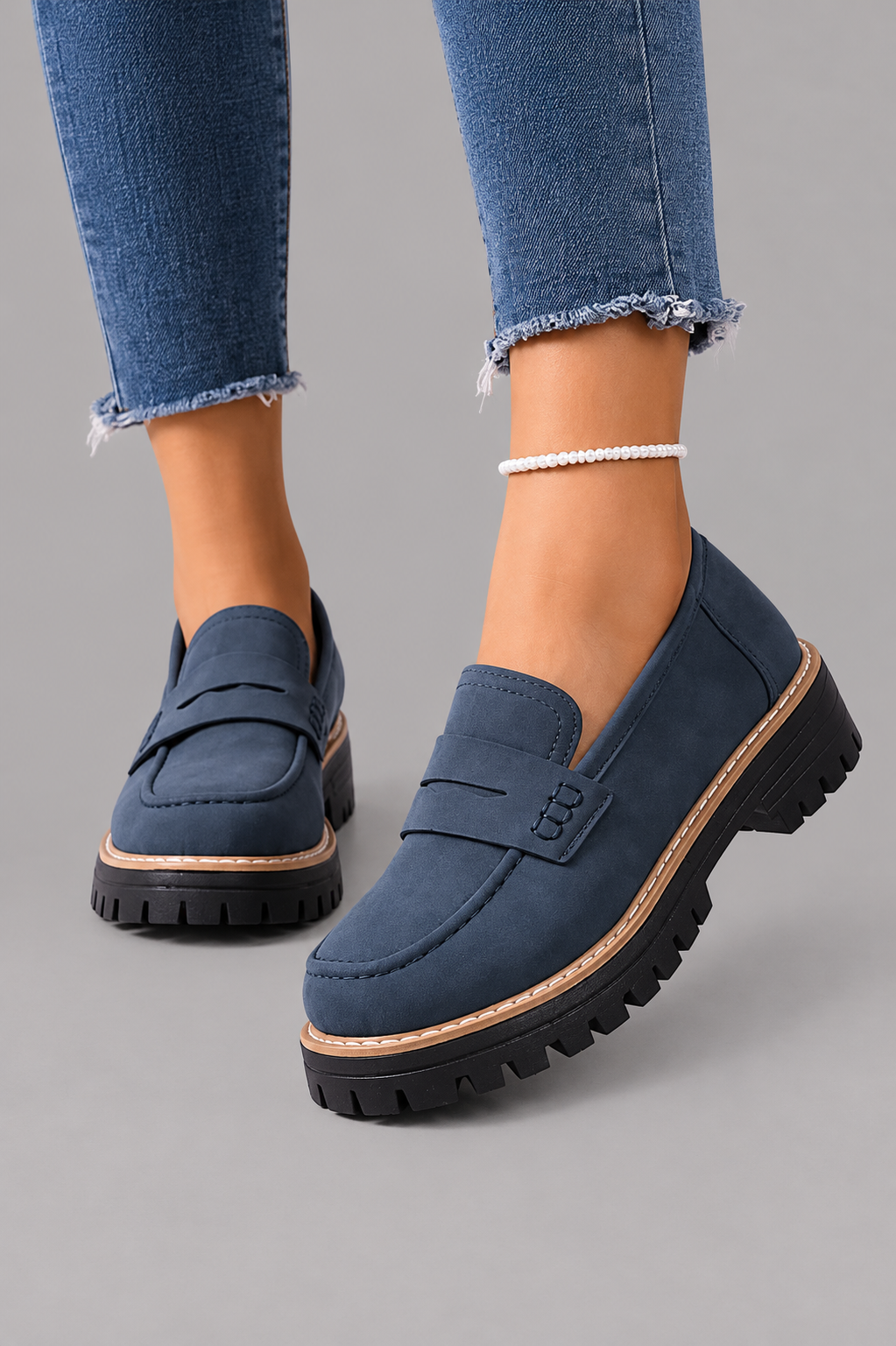 Elsa | College Style Platform Loafers