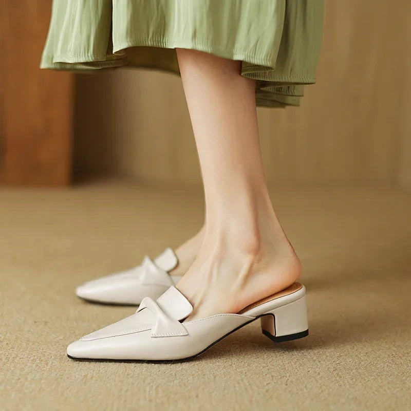 Alaya – Modern Heeled Mules