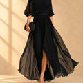 Alida | Women's Off-Shoulder Chiffon Maxi Dress