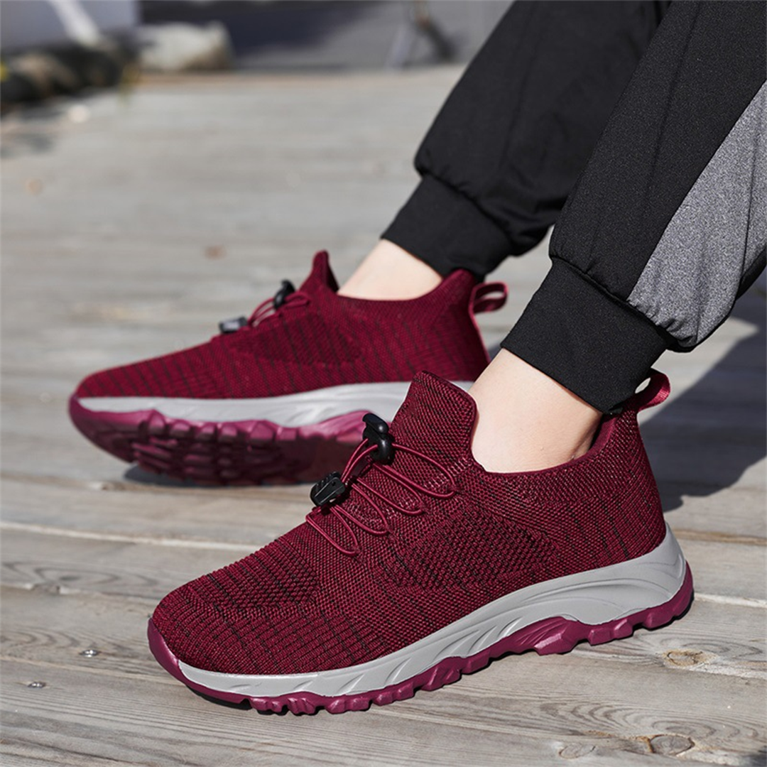 Vicki – Orthopaedic Knit Toggle-Lace Sneakers