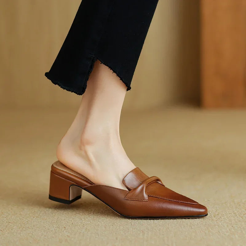 Alaya – Modern Heeled Mules