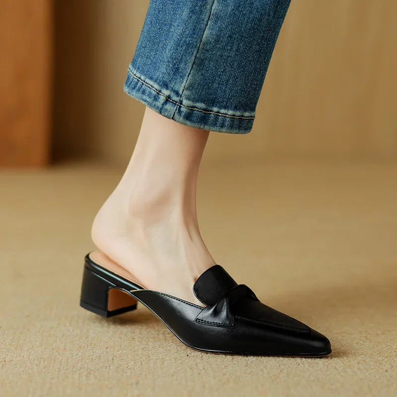 Alaya – Modern Heeled Mules
