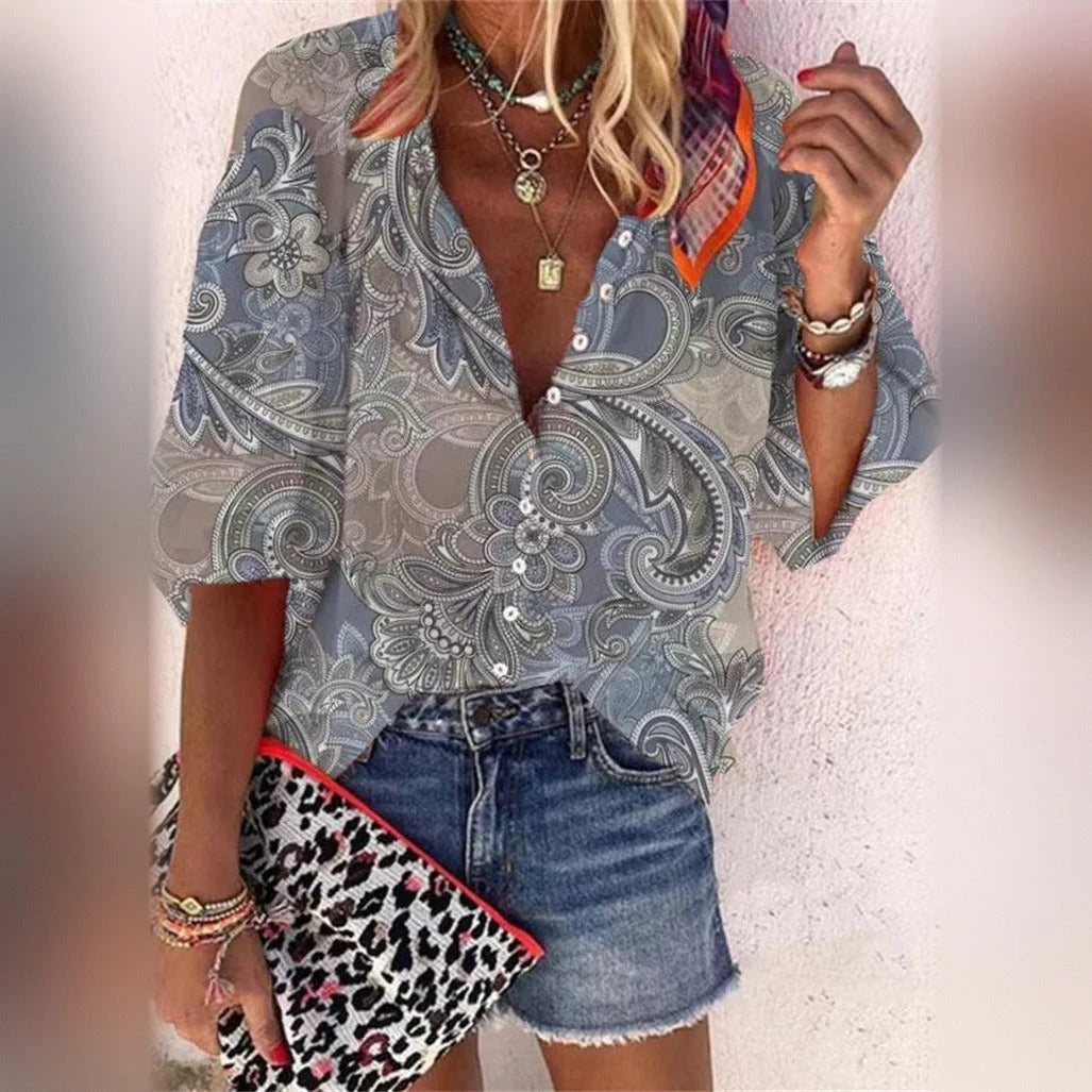 Hester in Blue Paisley