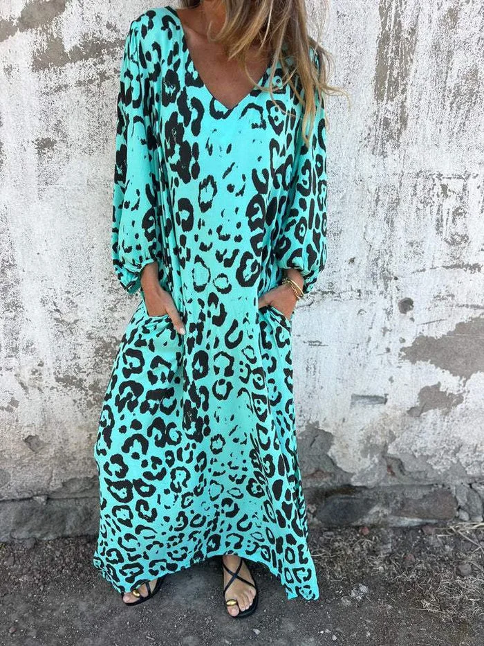 Savannah | Summer dress with leopard print