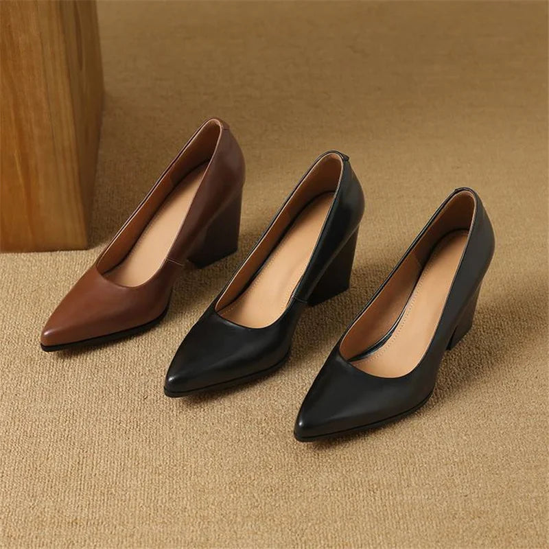 Zella | Pointed-Toe Block Heels