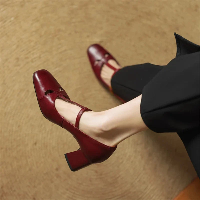 Alysa | T-Strap Block Heels